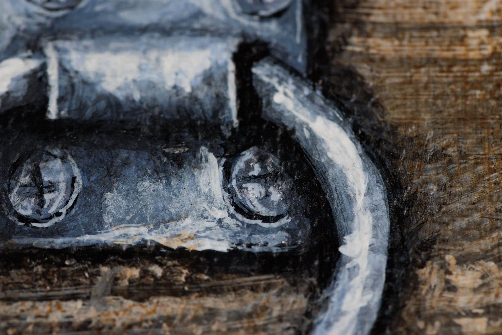 Kim Chase, "The Tethered Heart," detail view, oil on canvas