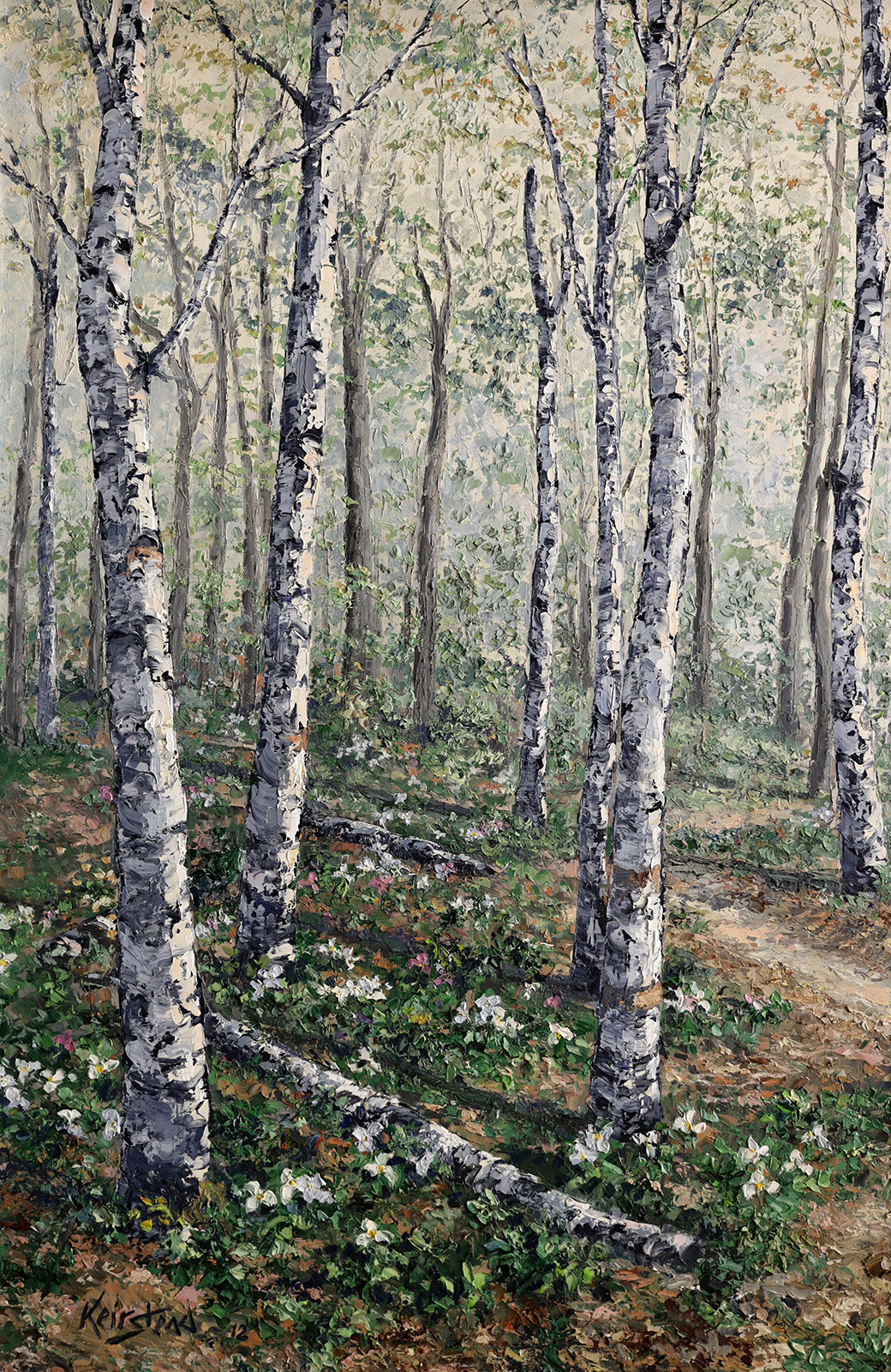Landscape “Spring” by James Keirstead – oil on panel.