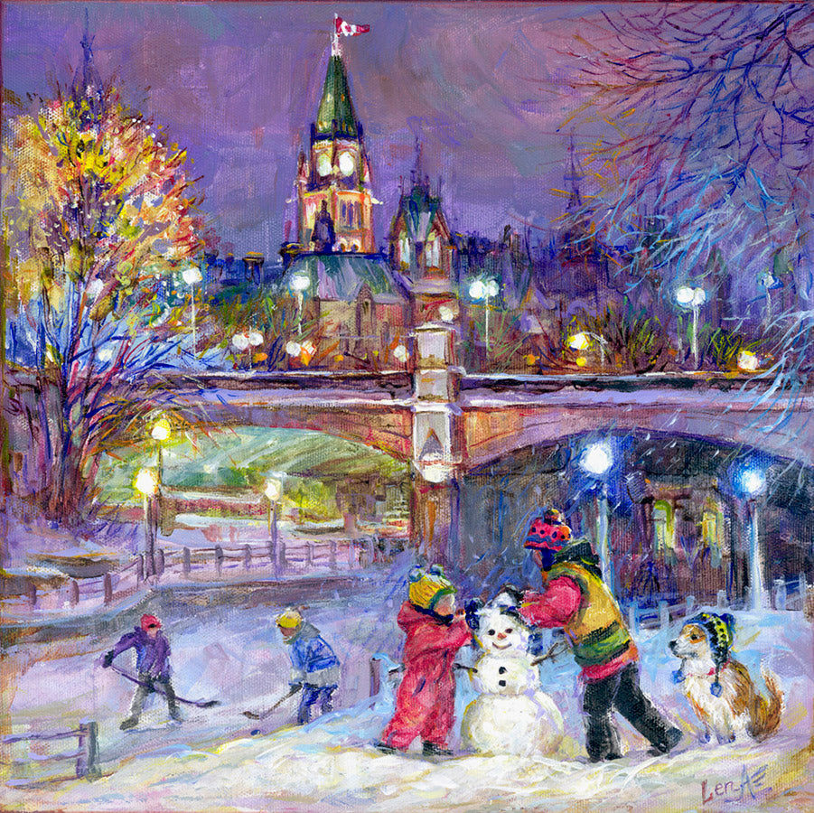 Ottawa “Joyful Creation” by Elena Khomoutova – oil on canvas.