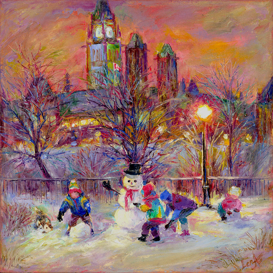 Ottawa “Find Me” by Elena Khomoutova – oil on canvas.