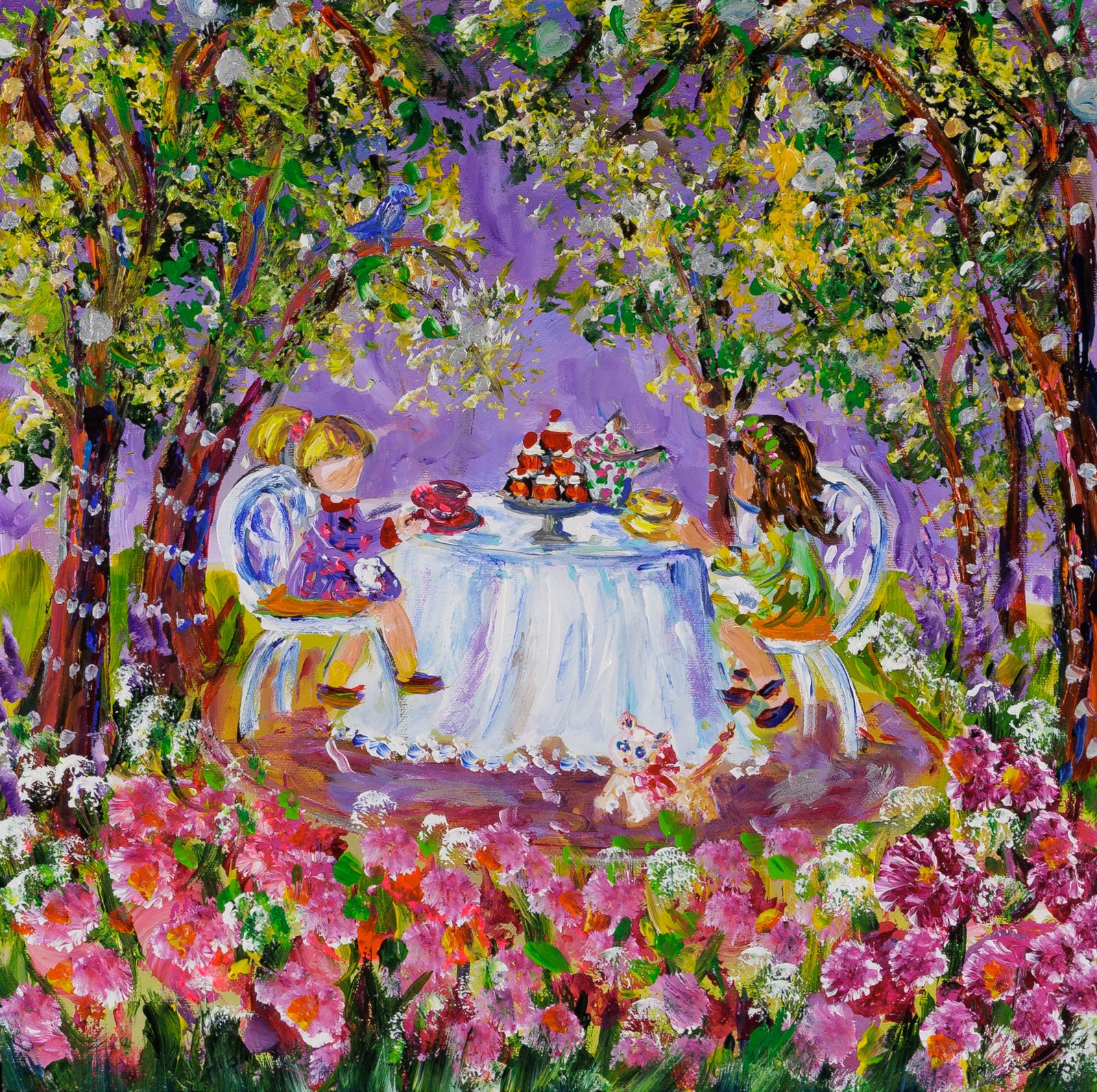Tea Service In The Twilight