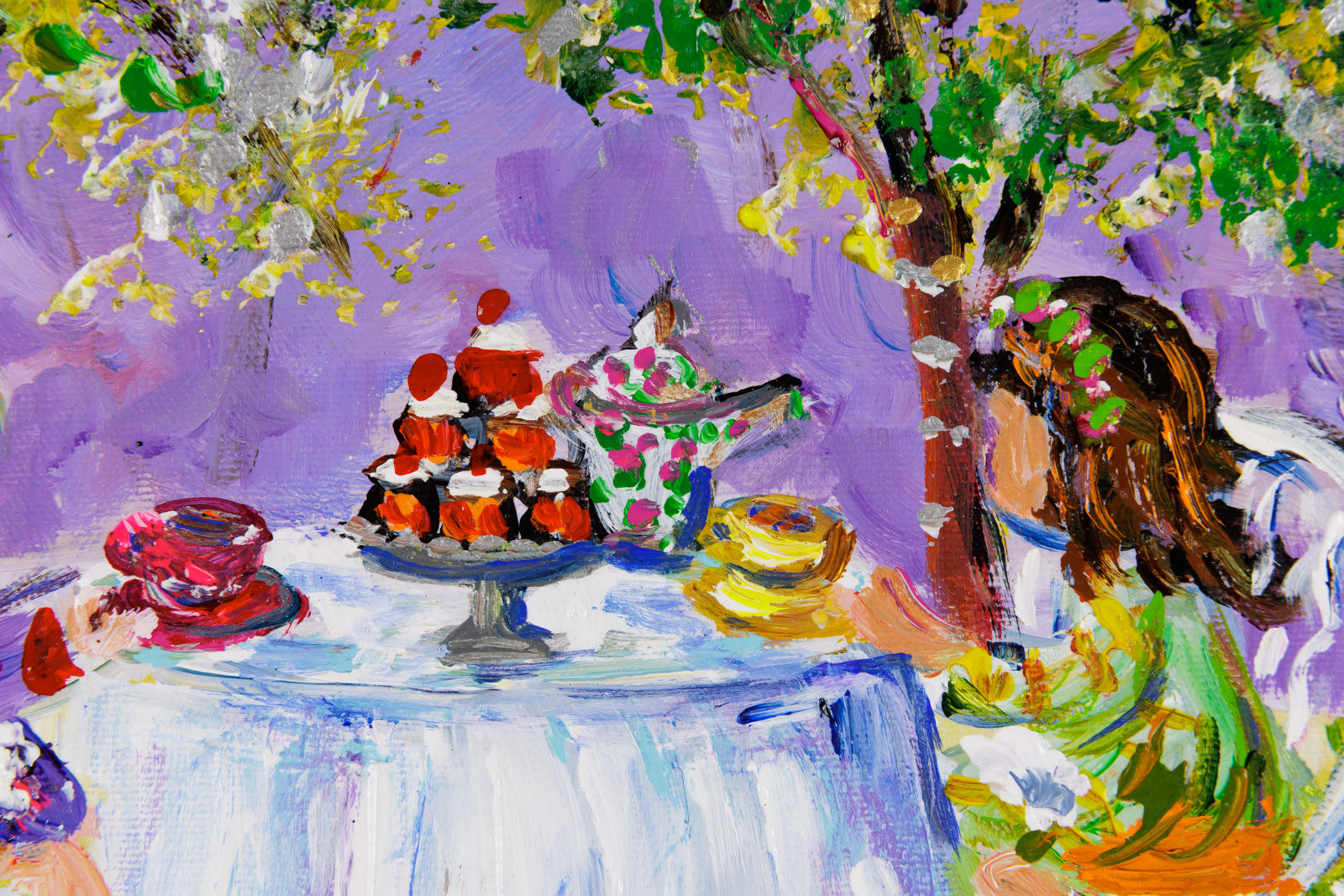 Tea Service In The Twilight
