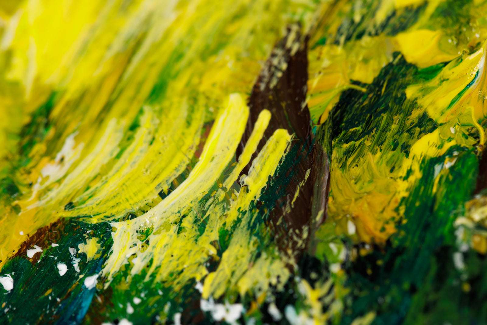 Katerina Mertikas, "By The Lake," detail view, acrylic on canvas