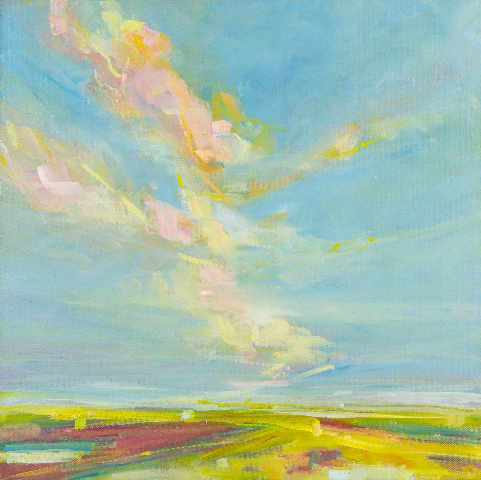Landscape “Gaining Perspective” by Martha Kokkinos – oil on canvas.