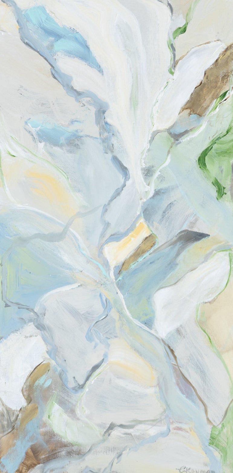 Floral “Calla Lily” by Caroline Koyman – acrylic on canvas.