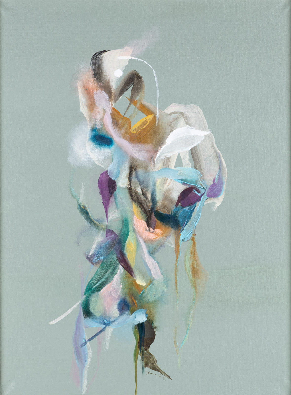 Abstracts “The Poetry Of Earth” by Laura Wood – mixed media on canvas.