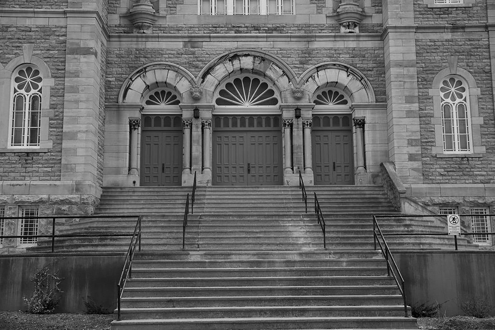 Cityscape “Church Steps” by Ottawa – offset print on paper.