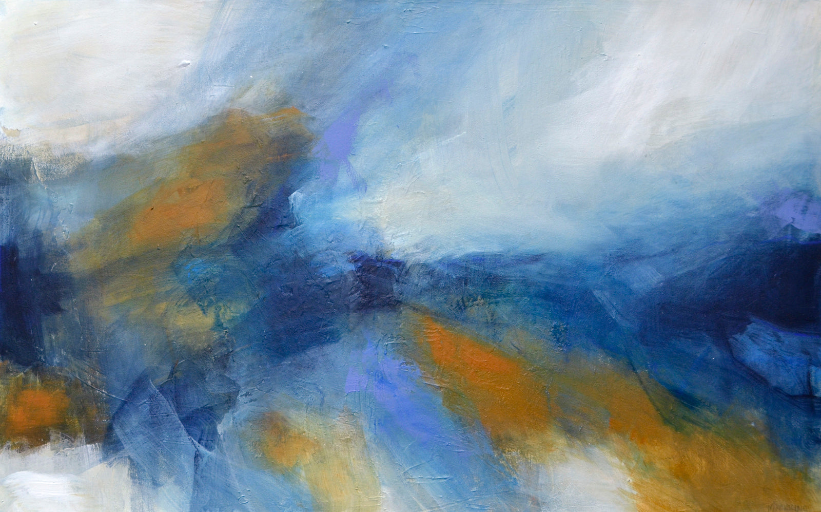 Abstracts “True Blue” by Martha Kokkinos – acrylic on canvas.