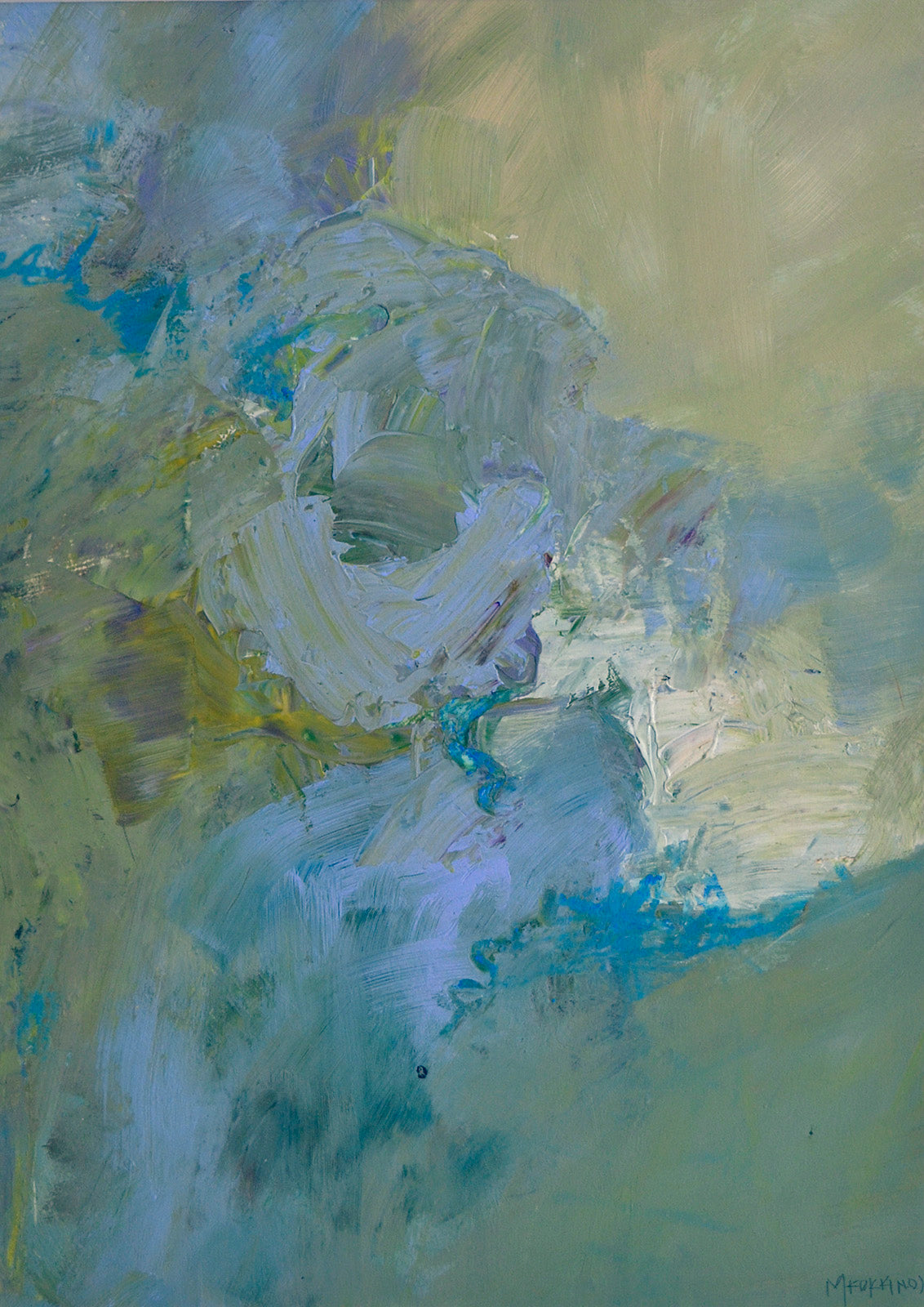 Abstracts “A New Season” by Martha Kokkinos – acrylic on paper.