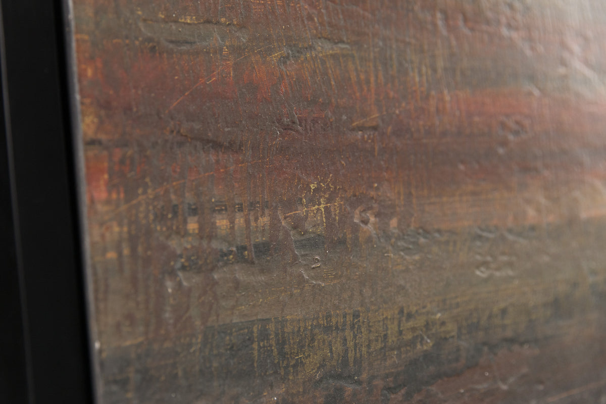 Ken Vincent, "Abstract Landscape 5," detail view, acrylic on panel