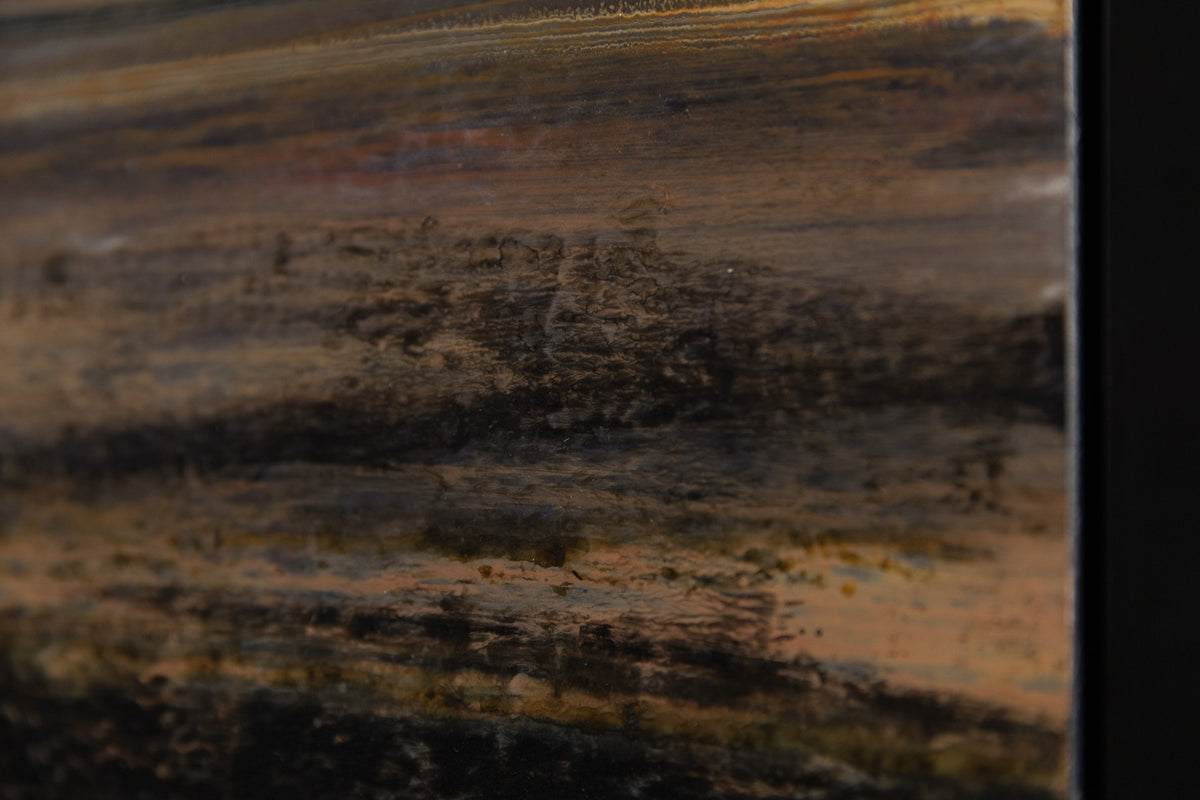 Ken Vincent, "The Lake," detail view, acrylic on panel