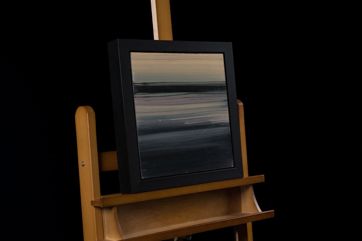 Ken Vincent, "Abstract Landscape 5," detail view, acrylic on panel