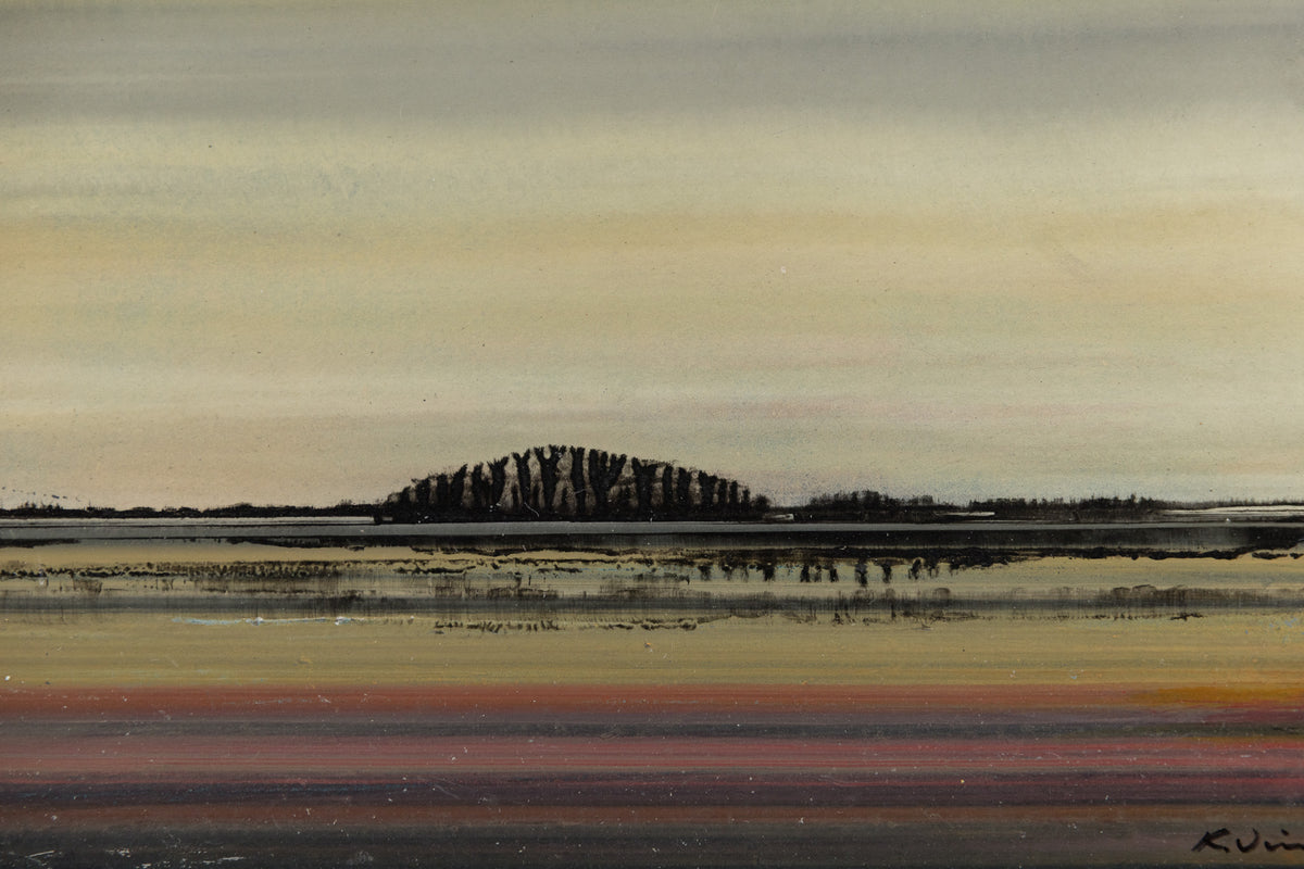 Ken Vincent, "Landscape 7," detail view, acrylic on panel