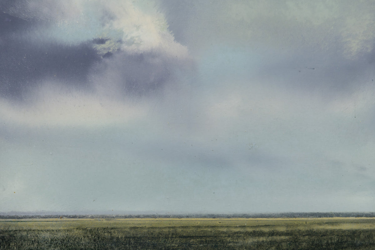 Ken Vincent, "Skyscape I," detail view, acrylic on panel