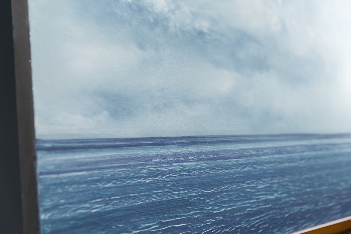 Ken Vincent, "Ocean 908," detail view, acrylic on panel