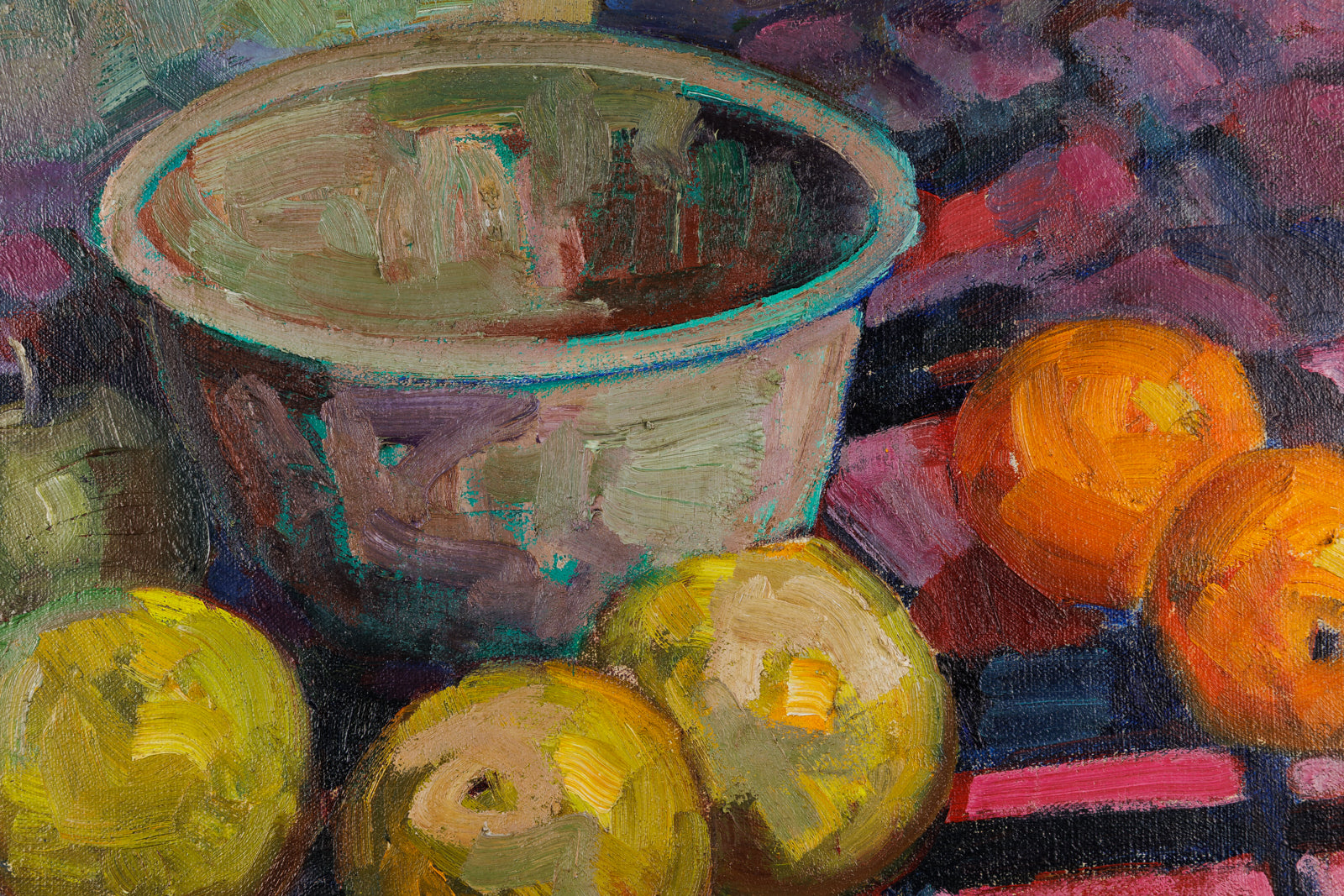 Nature Morte Au Bol Et Fruits