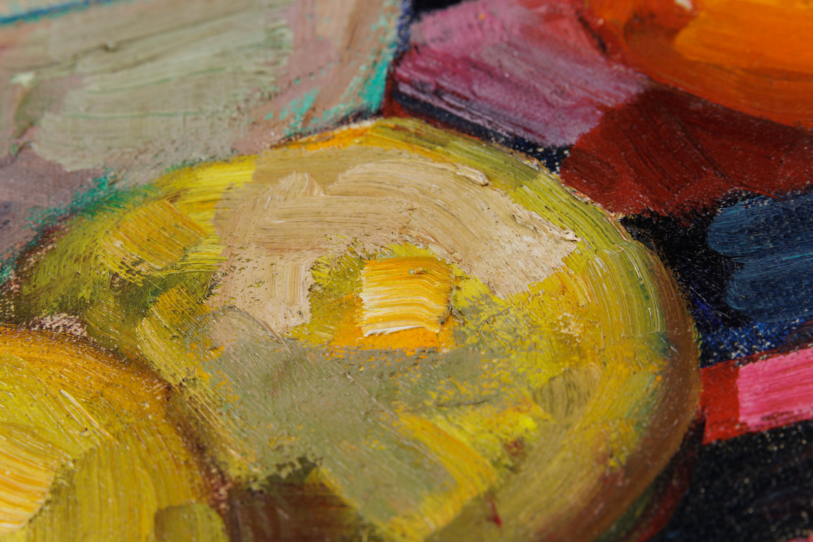 Nature Morte Au Bol Et Fruits