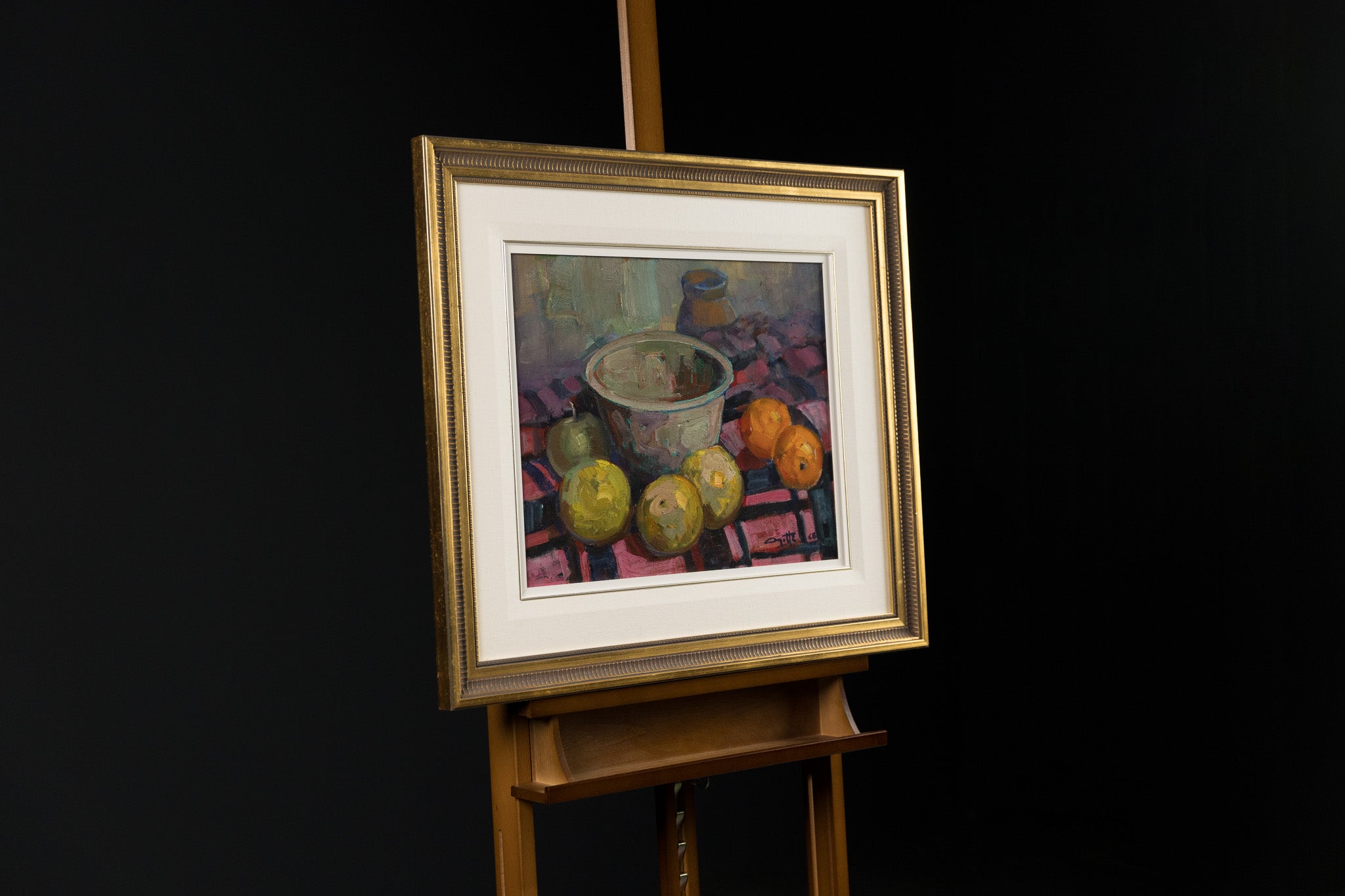 Nature Morte Au Bol Et Fruits