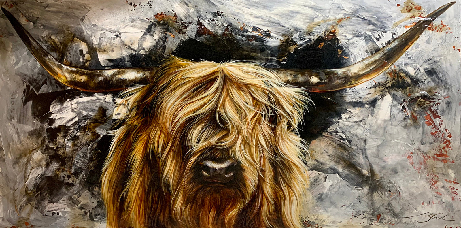 Animals “Seeker” by Marie-Andree Leblond – acrylic on canvas.