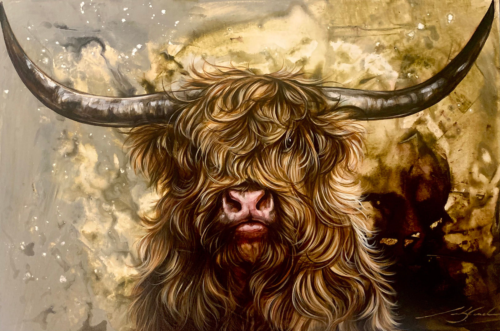 Animals “Choco” by Marie-Andree Leblond – acrylic on canvas.