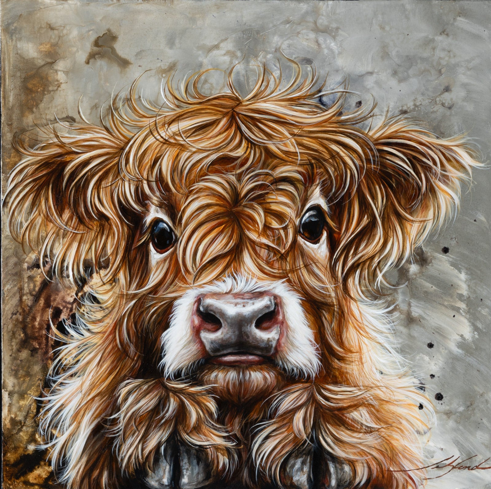 Animals “Peanut” by Marie-Andree Leblond – acrylic on canvas.