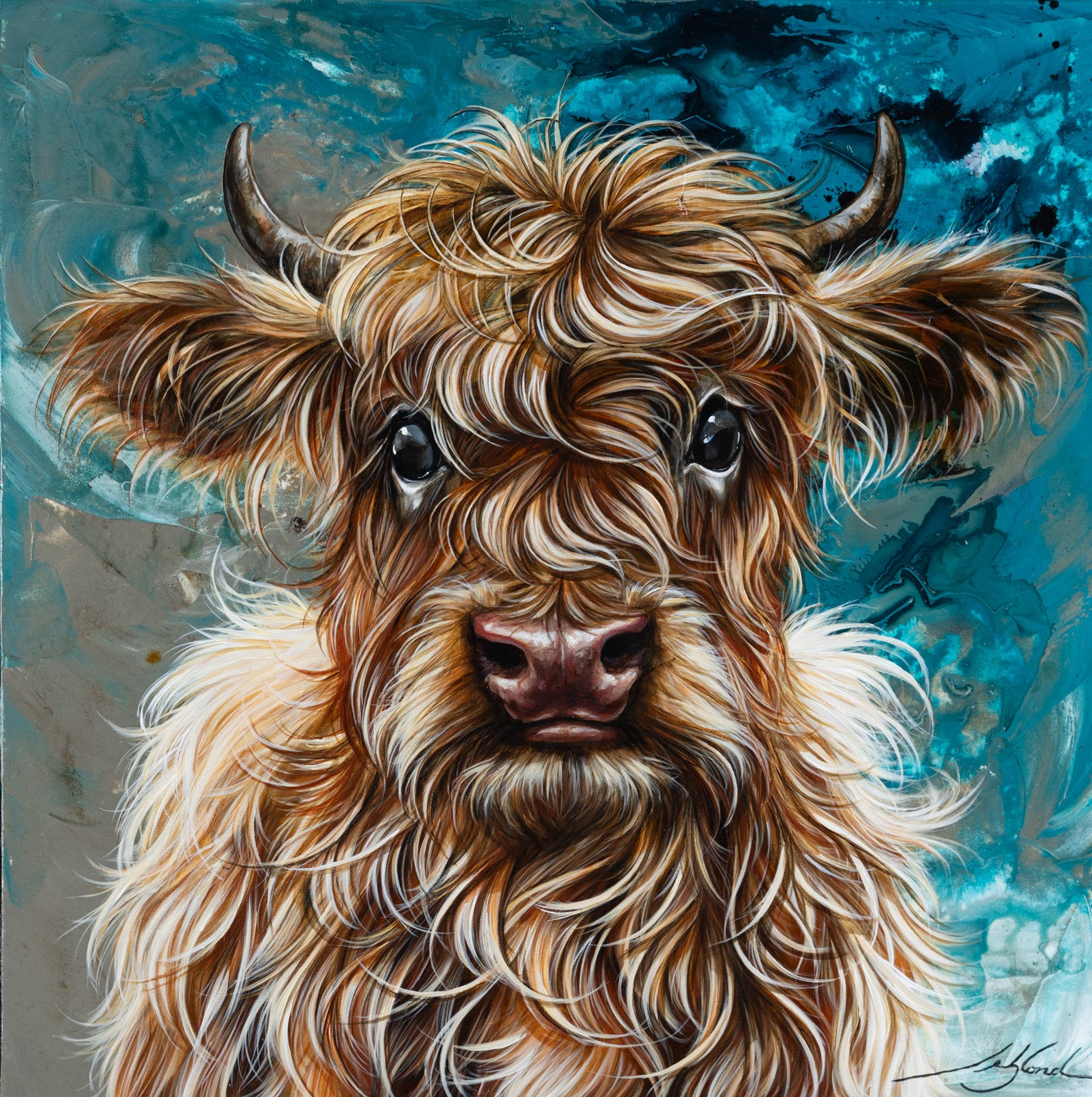 Animals “Jasper” by Marie-Andree Leblond – acrylic on canvas.