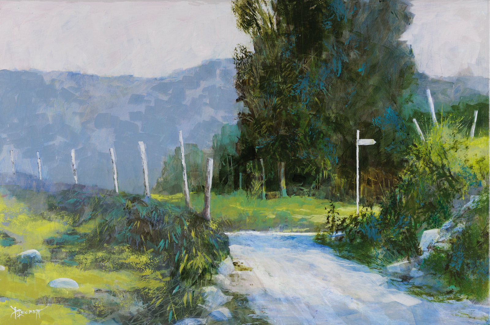 Landscape “Lost In The Highlands” by Peter Leckett – acrylic on canvas.