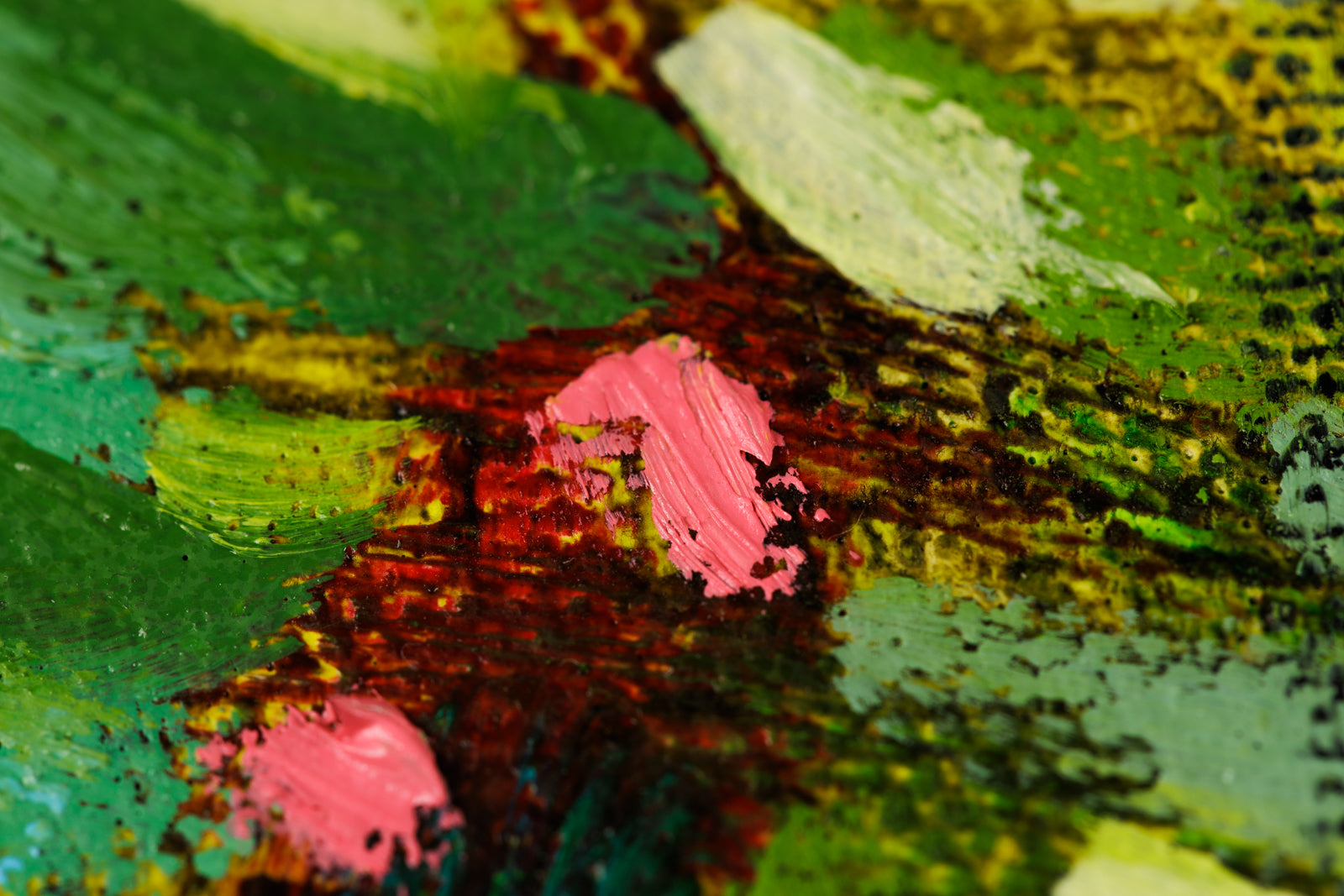 Lori Ridgeway, "Summer Time & The Living Is Easy," detail view, oil on canvas