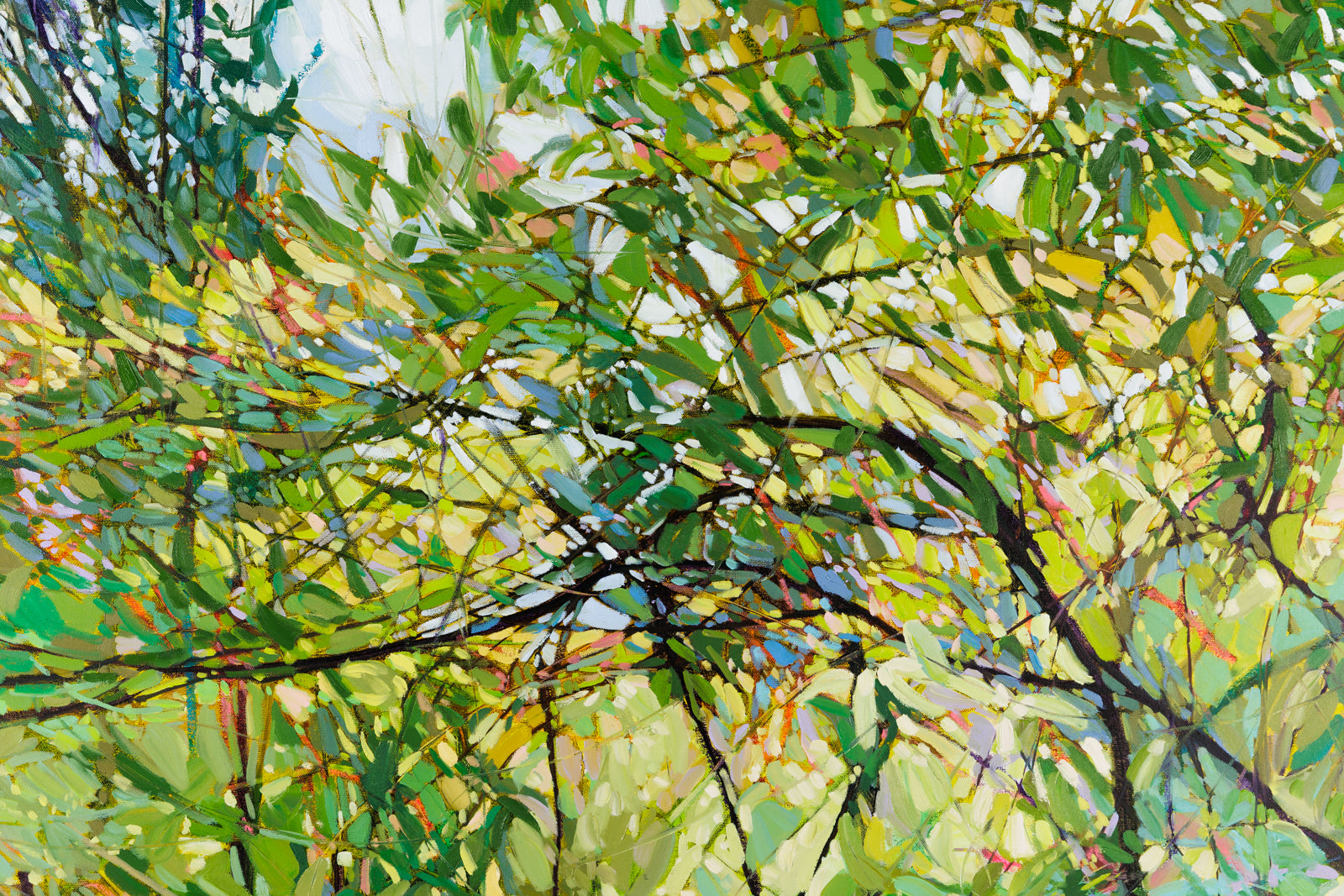 Lori Ridgeway, "Summer Time & The Living Is Easy," detail view, oil on canvas
