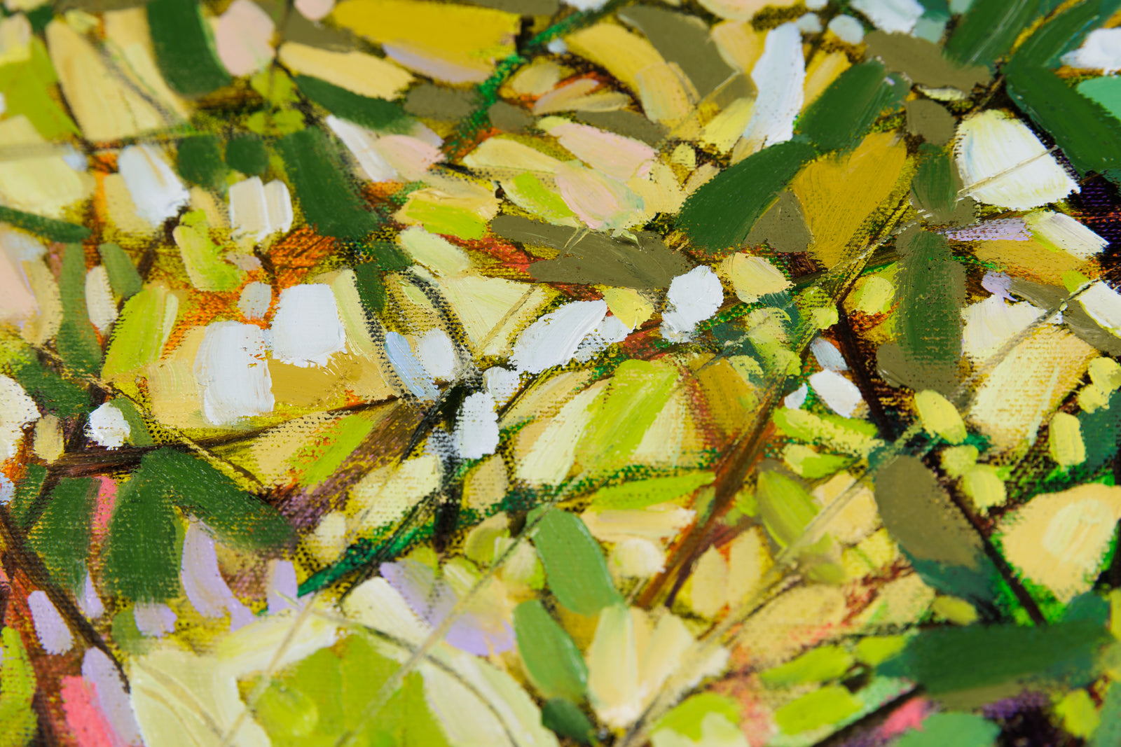 Lori Ridgeway, "Summer Time & The Living Is Easy," detail view, oil on canvas