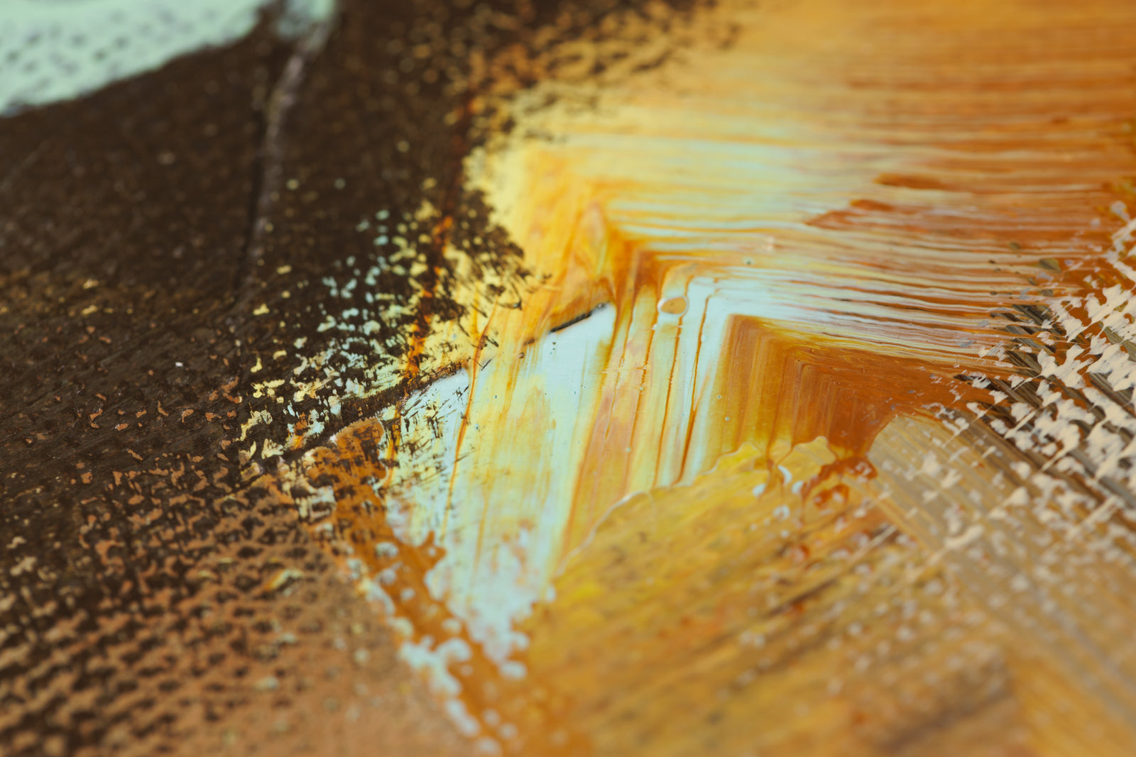Laura Stevens, "Meandering," detail view, Acrylic on Canvas