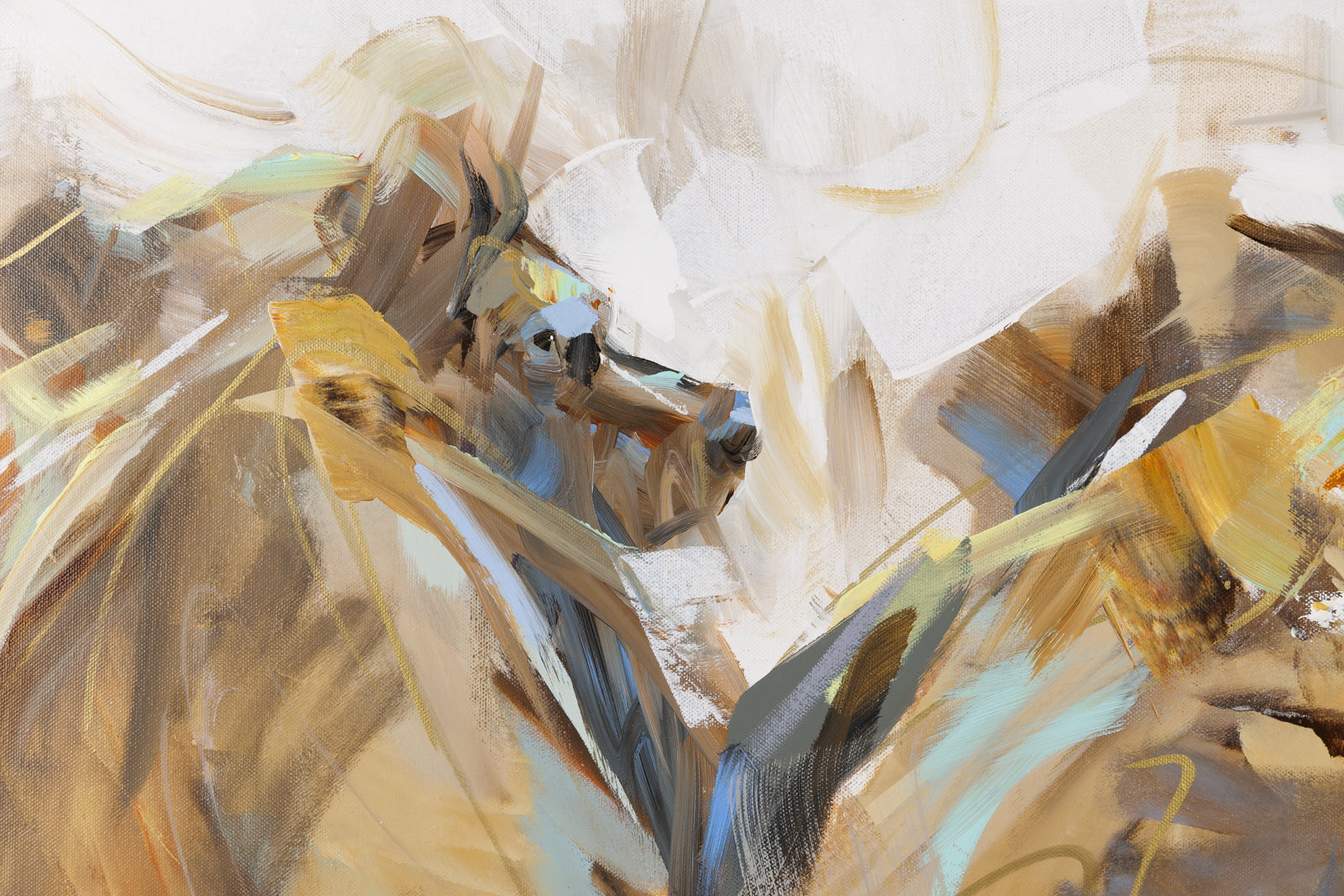 Laura Stevens, "Meandering," detail view, Acrylic on Canvas