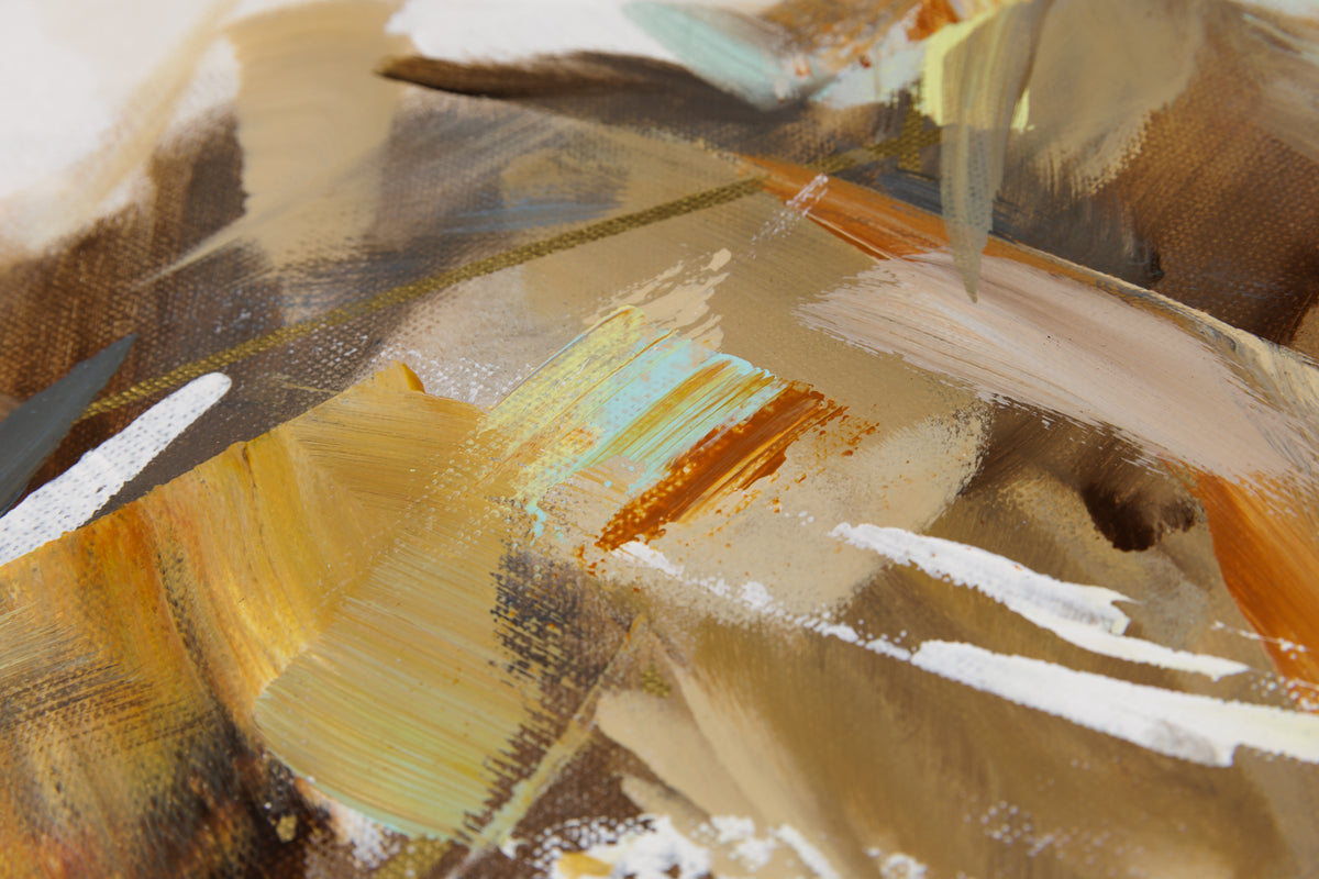 Laura Stevens, "Meandering," detail view, Acrylic on Canvas