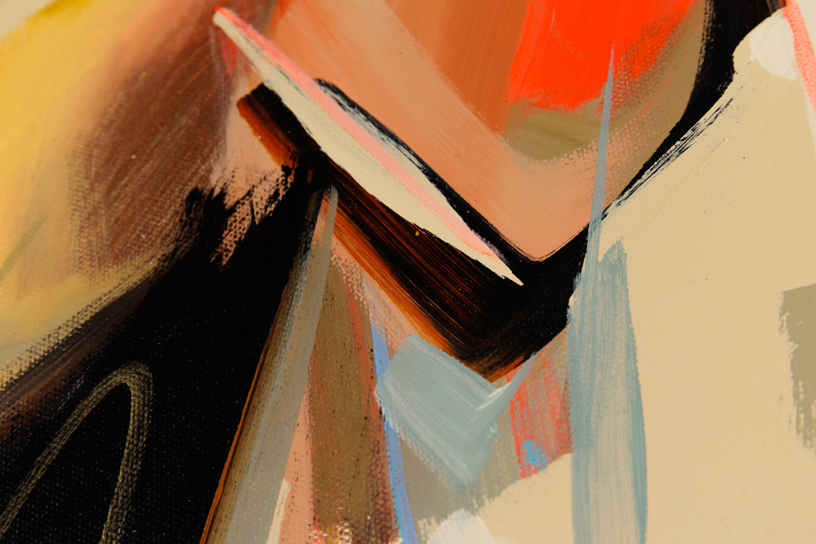 Laura Stevens, "Corrugated," detail view, Acrylic on Canvas