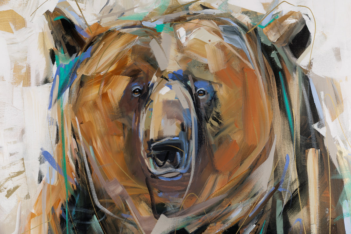 Laura Stevens, "Seafoam," detail view, Acrylic on Canvas
