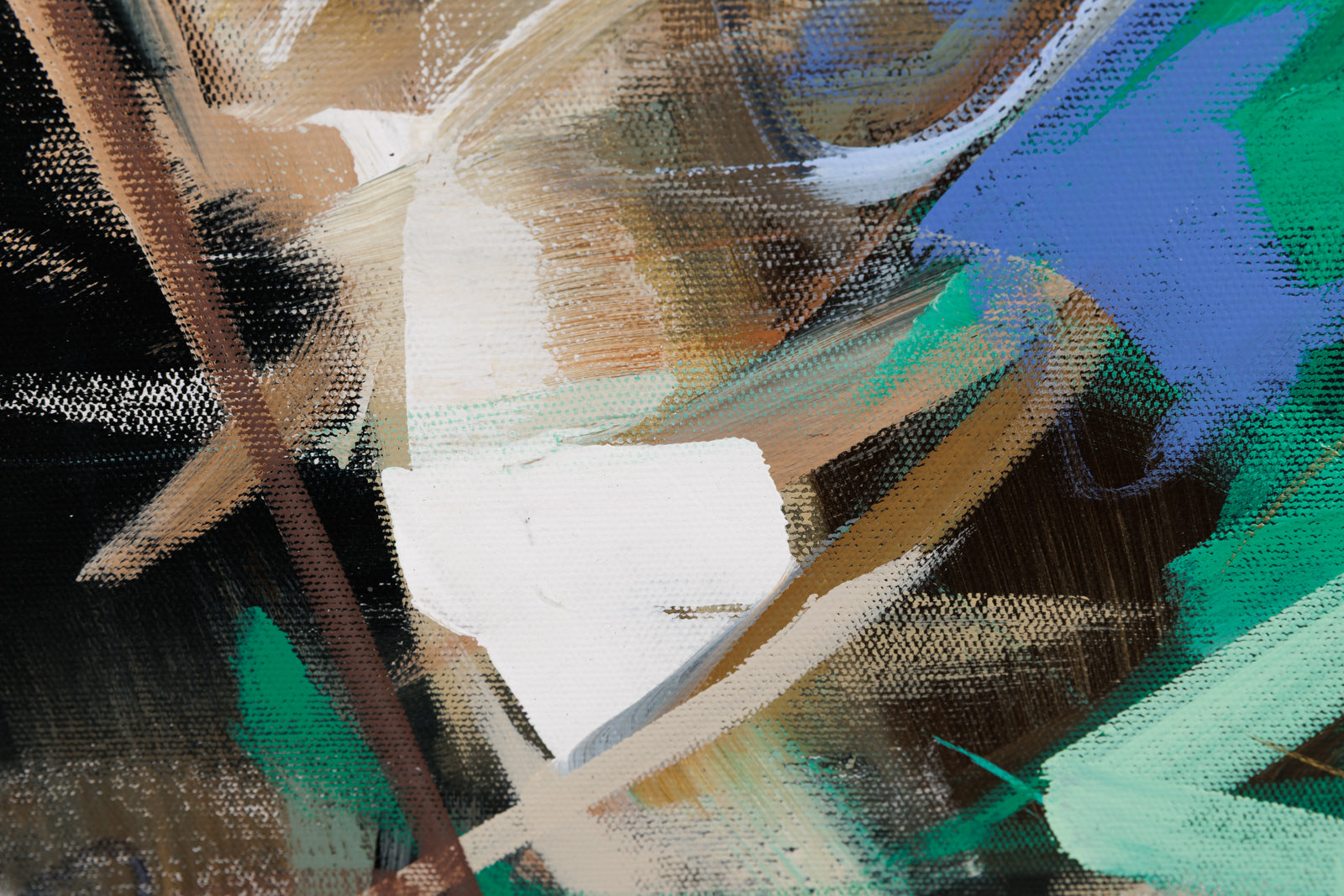 Laura Stevens, "Seafoam," detail view, Acrylic on Canvas