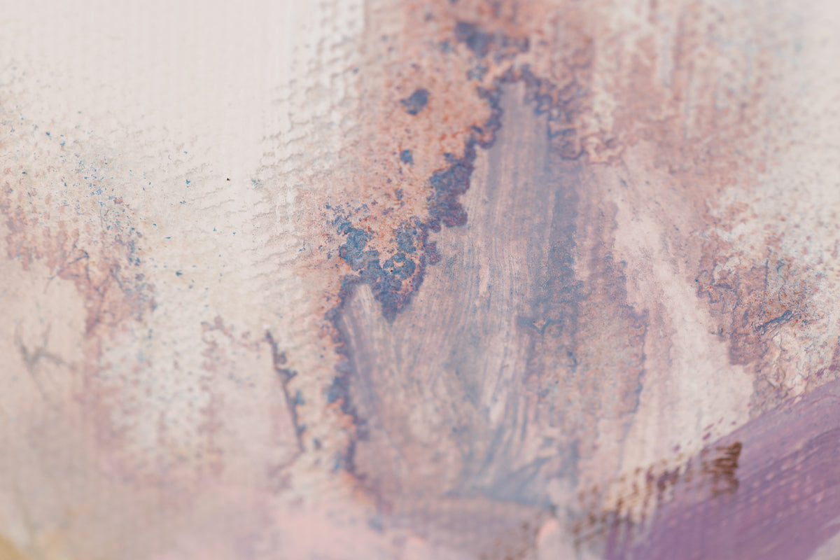 Laura Wood, "Falling In Love," detail 6, mixed media on canvas