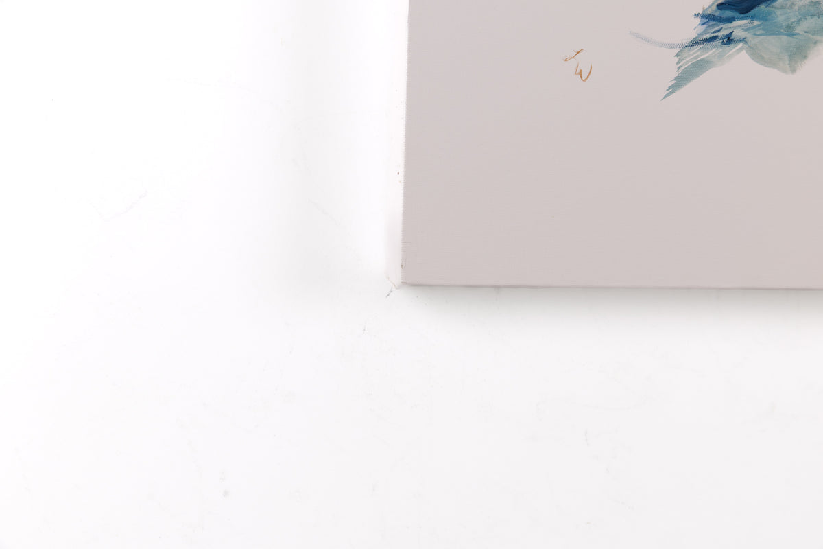 Laura Wood, "Pink Sky At Night," detail 4, mixed media on canvas