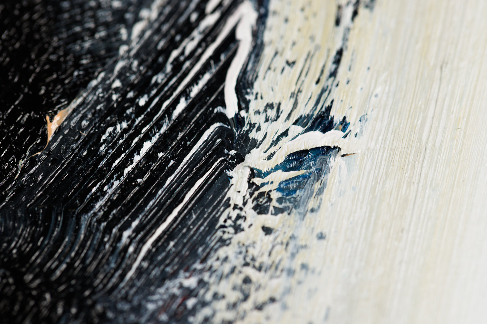 Lorena Ziraldo, "A Clearing Sky," detail view, oil on canvas