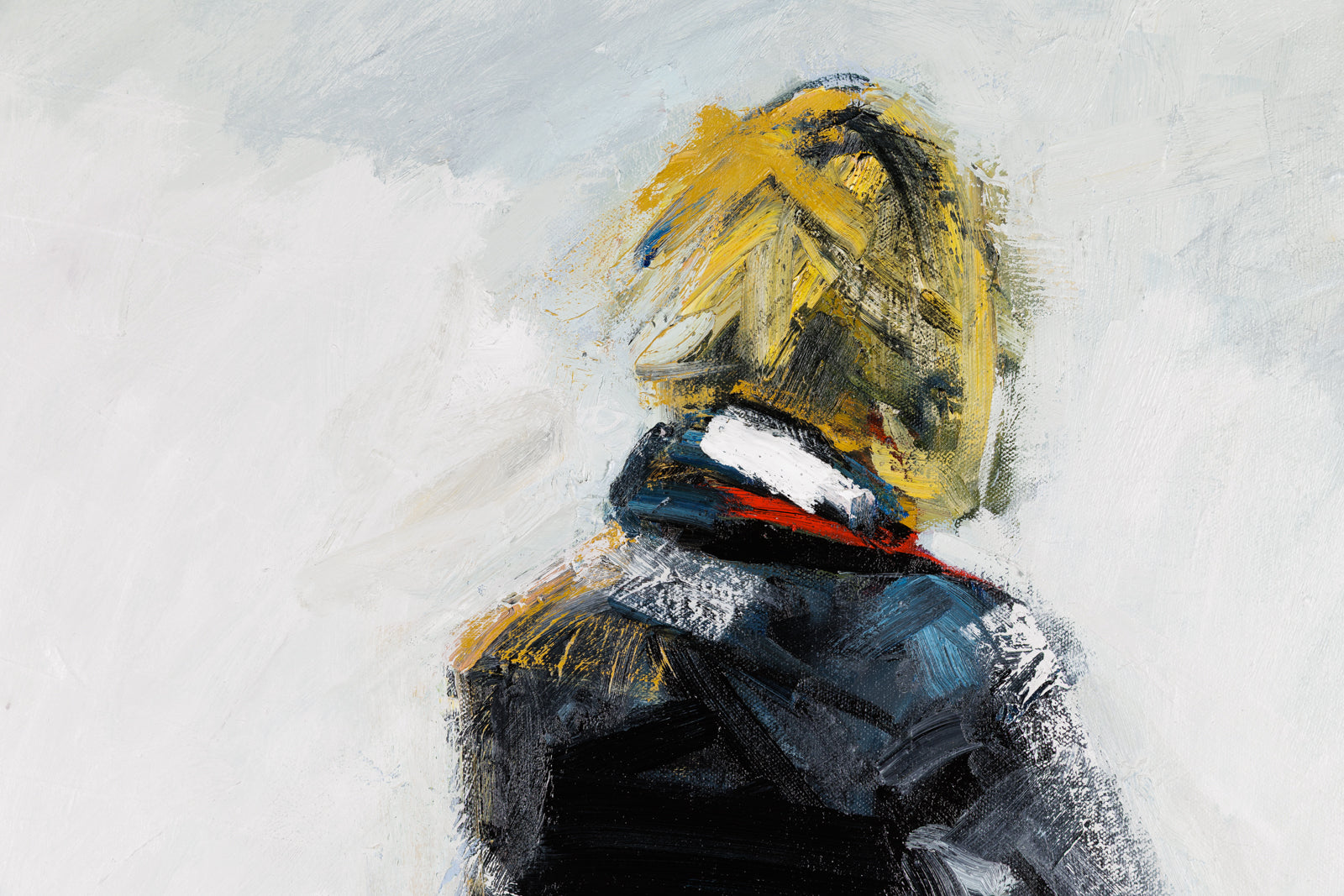 Lorena Ziraldo, "A Clearing Sky," detail view, oil on canvas