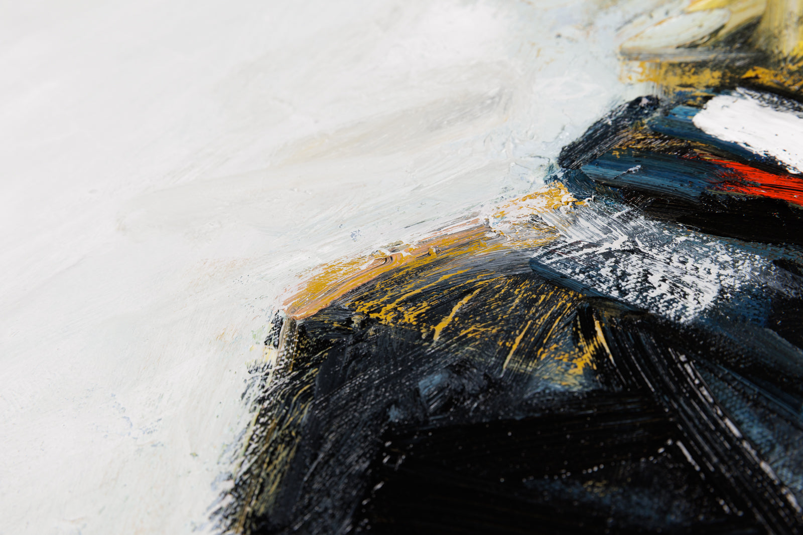 Lorena Ziraldo, "A Clearing Sky," detail view, oil on canvas