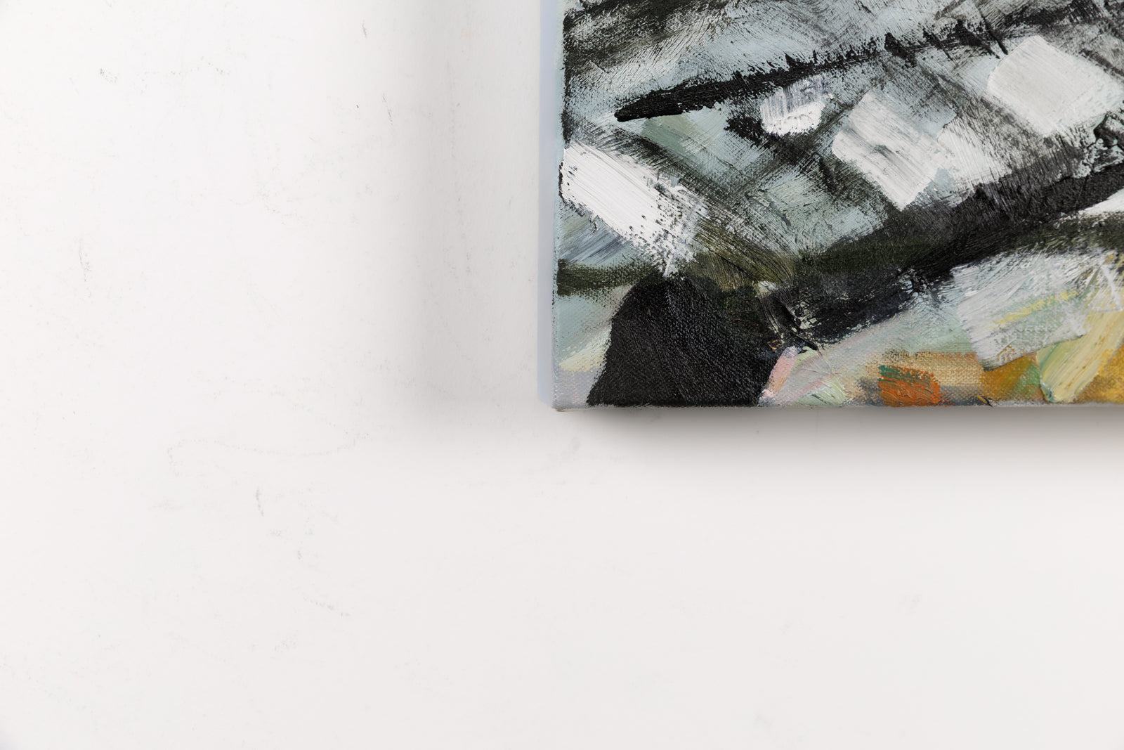 Lorena Ziraldo, "A Clearing Sky," detail view, oil on canvas
