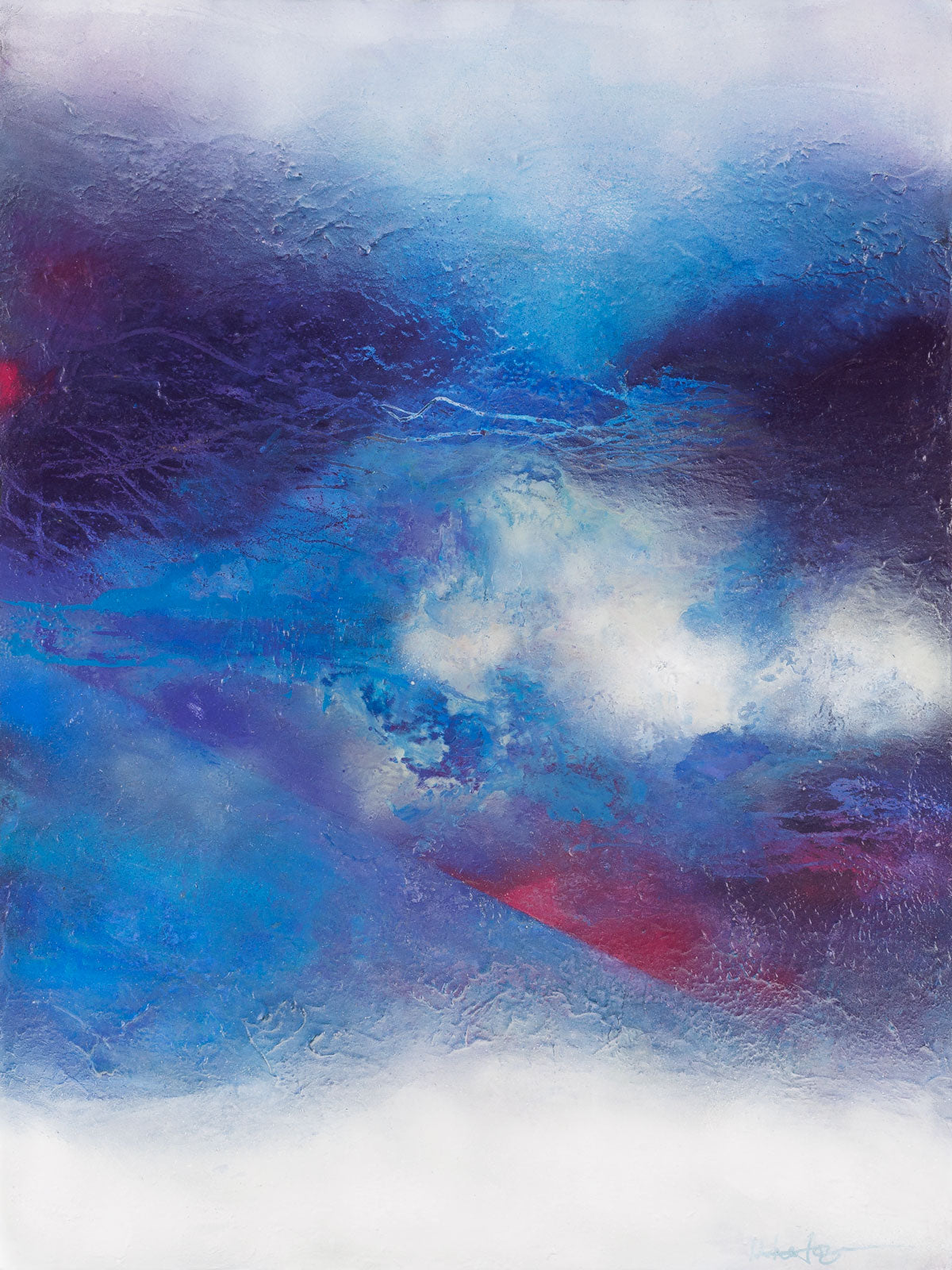 Lee Anne LaForge, "Celebrate III," acrylic on canvas, 40 x 30 in, contemporary abstract painting