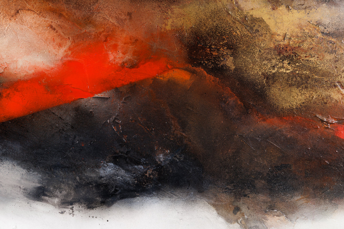 Lee Anne LaForge, "Encouragement," detail view, acrylic on canvas