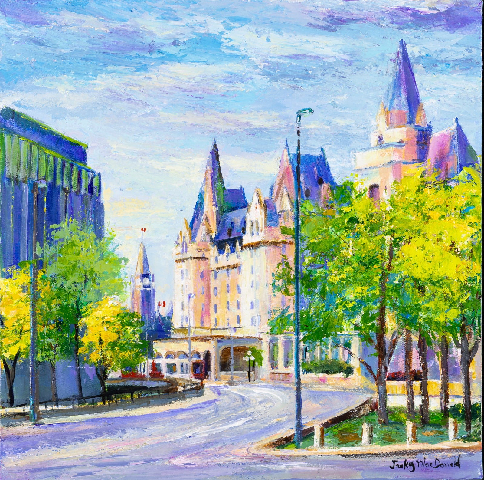 Ottawa “Chateau Near Sussex” by Jacky MacDonald – acrylic on canvas.