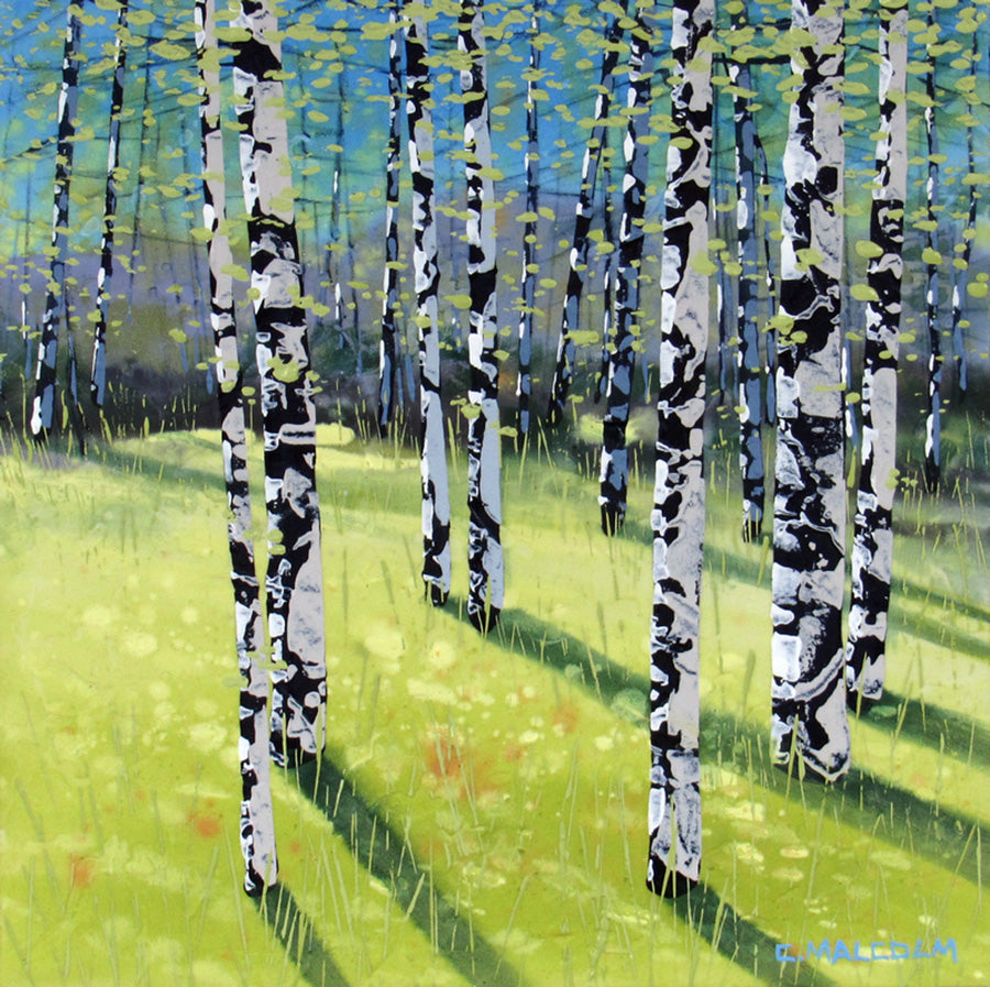 Landscape “Treescape 05524” by Carole Malcolm – acrylic on canvas.