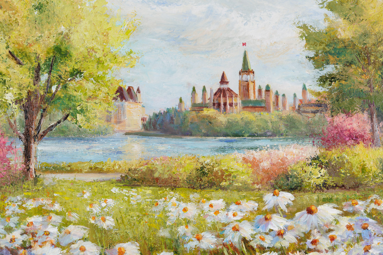Daisies By The River