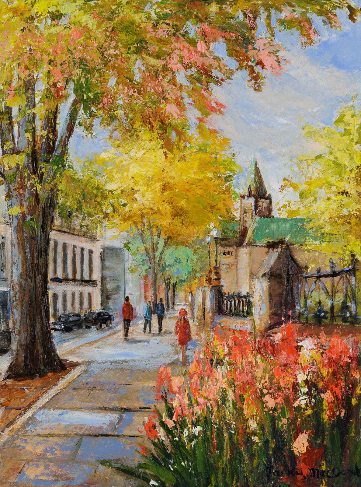 Children “West On Wellington” by Katerina Mertikas – acrylic on canvas.