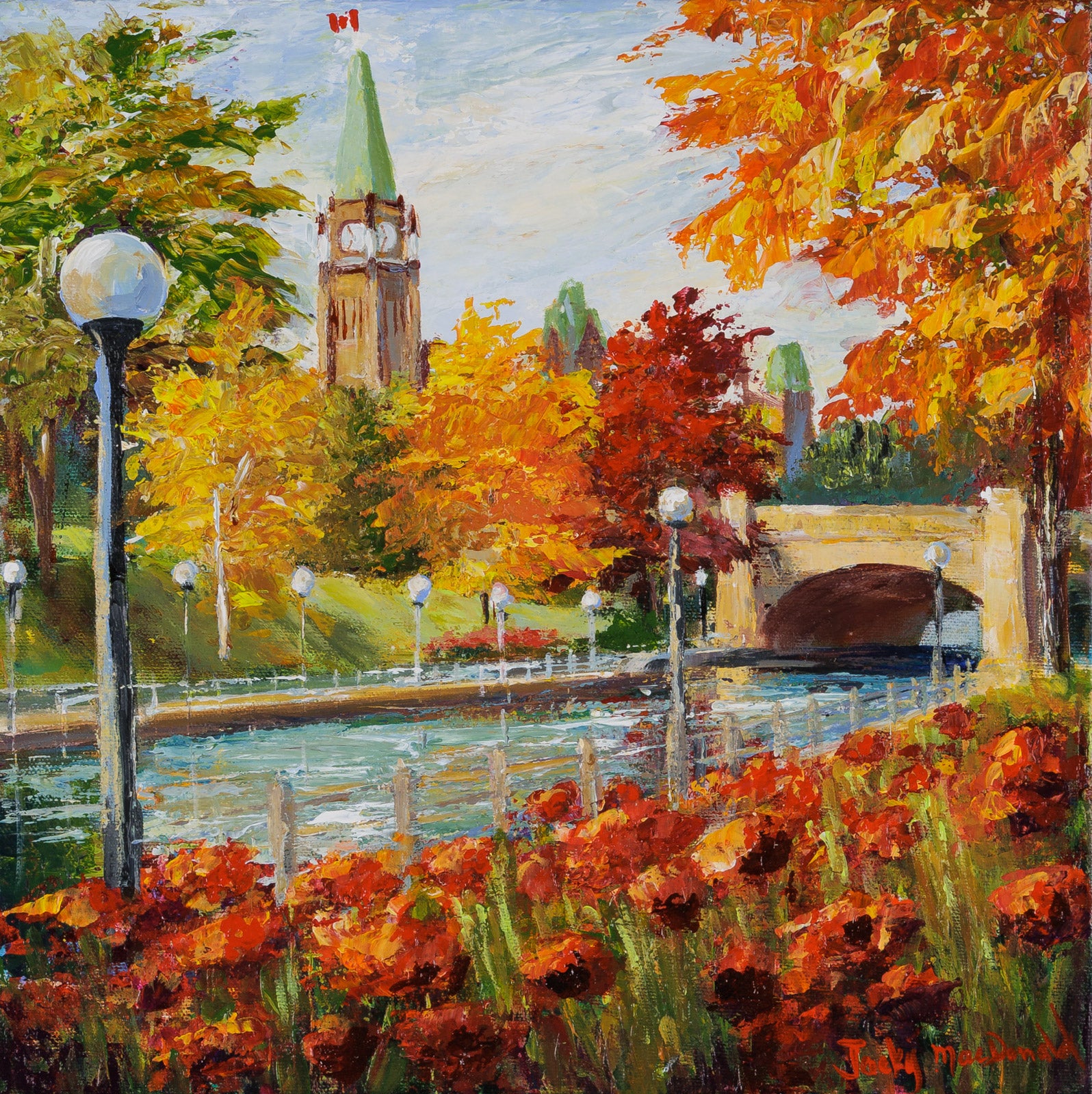 Fall Colours By The Canal