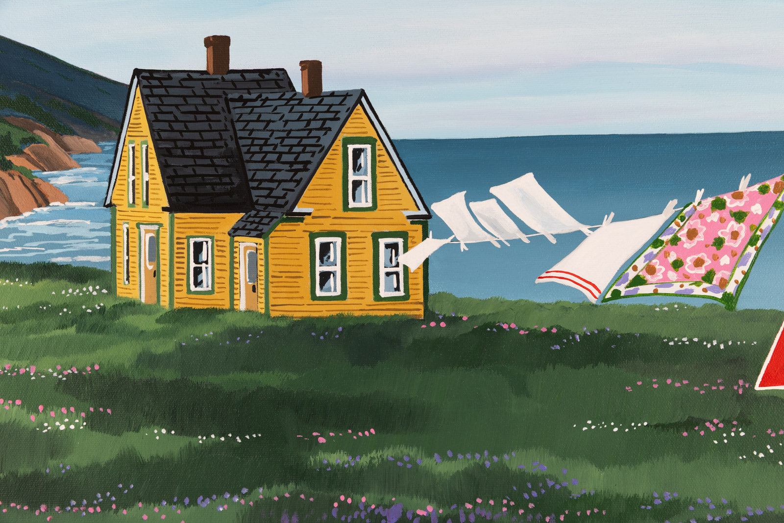 House, Quilts & Flowers- Cape Breton